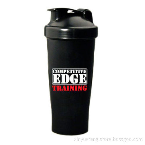 Protein Shaker Bottle with Plastic or 304 Stainless Steel Mixing Ball